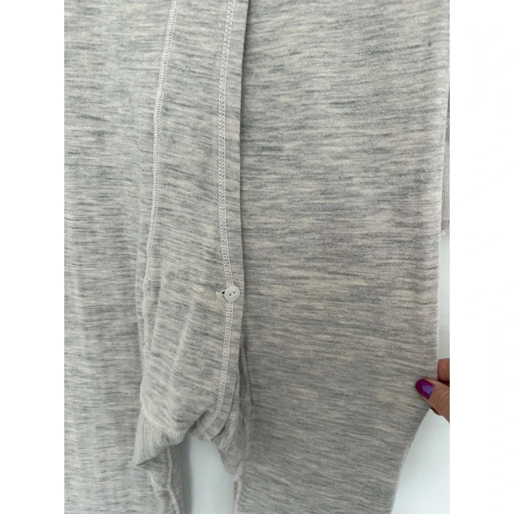 Vtg Duofold Men Long Johns Union Suit Size 38 Gray Wool Blend Thermal Base Layer